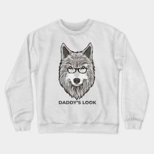 Alpha Wolf Daddy's Look for father's day gift Crewneck Sweatshirt